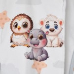 Детски халатeal Friends DF печат с качулка S